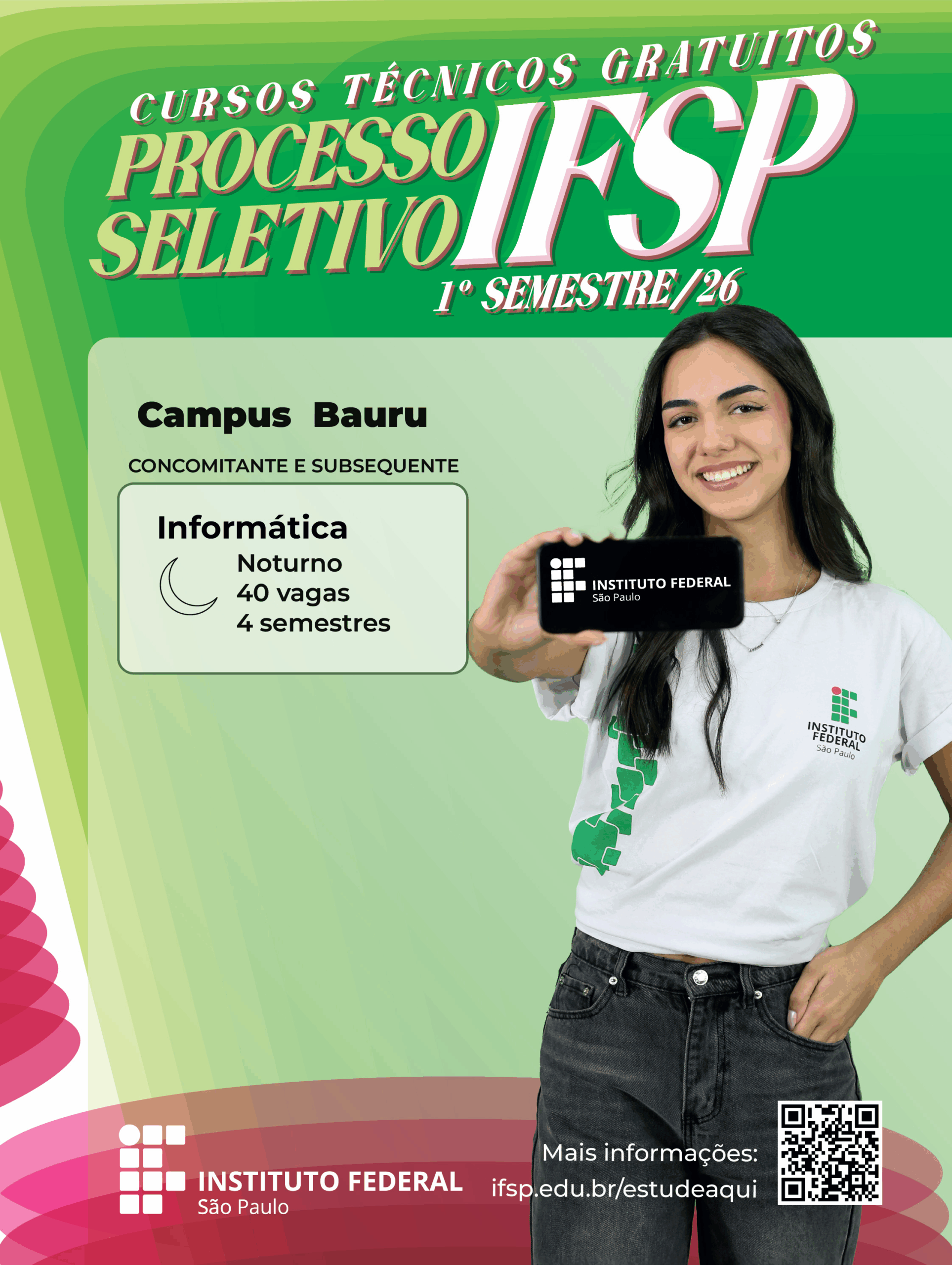 IFSP Bauru abre inscrições para curso técnico em informática