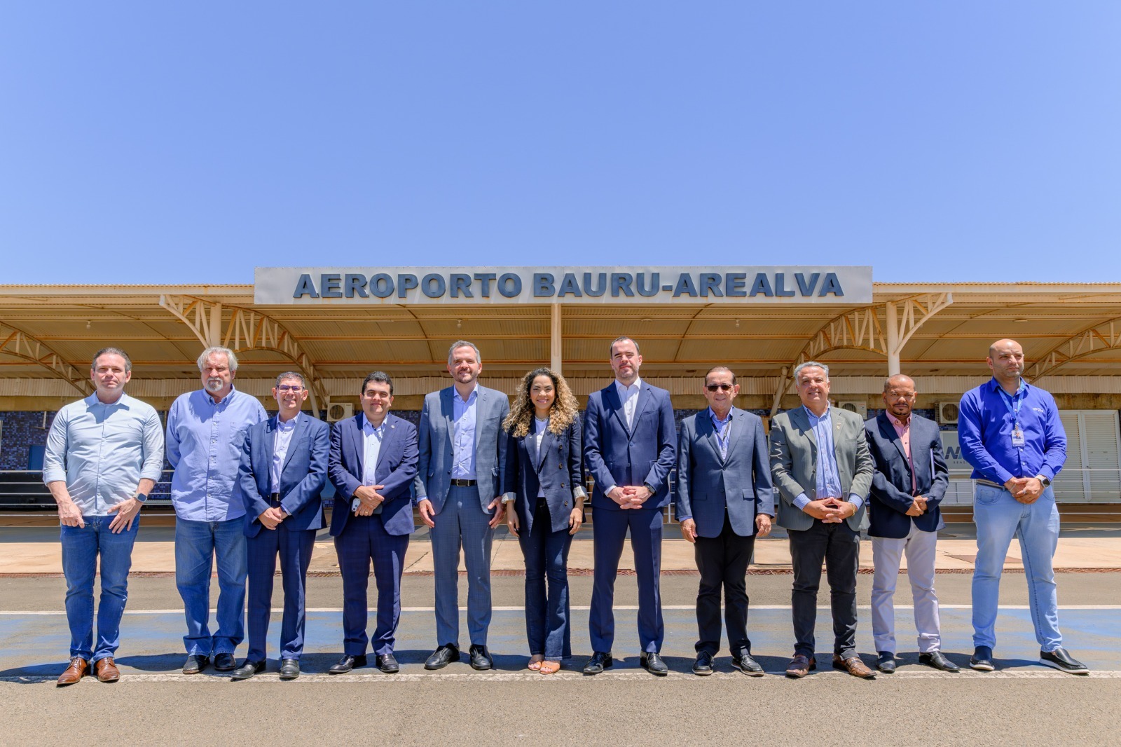 Presidente da ANAC e secretário-executivo do Ministério de Portos e Aeroportos visitam o Aeroporto Moussa Tobias