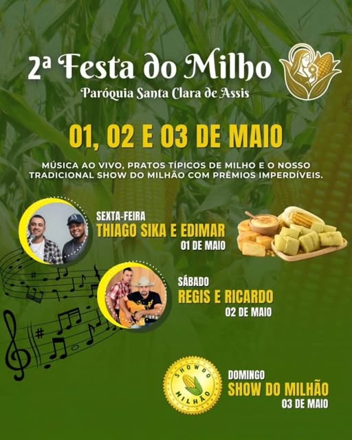 2ª Festa do Milho da Paróquia Santa Clara de Assis em Bauru