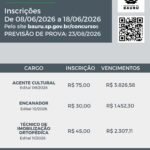 Prefeitura de Bauru vai abrir inscrições para seis concursos públicos em junho