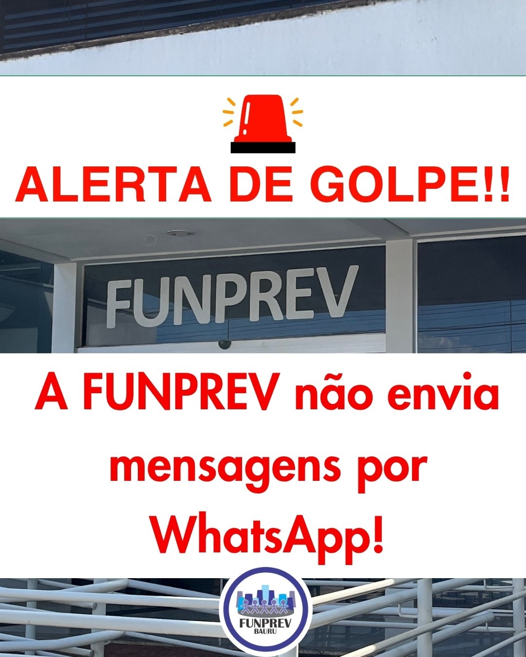Funprev alerta para tentativa de golpe pelo WhatsApp