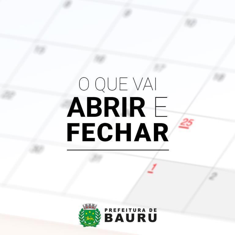 Prefeitura de Bauru publica o funcionamento de serviços no feriado de Corpus Christi