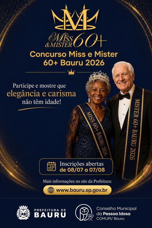 15ª edição do ‘Miss e Mister 60+’ destaca o protagonismo da pessoa idosa em Bauru