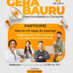 Sedecon promove mutirão de empregos com mais de mil vagas nesta terça-feira (21) em Bauru