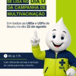 “Dia D” de Multivacinação acontece neste sábado (22) em todas as UBSs e USFs
