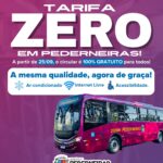 Pederneiras implanta “Tarifa Zero” com transporte público 100% gratuito