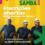 Secretaria de Cultura abre inscrições do edital para a Semana do Samba