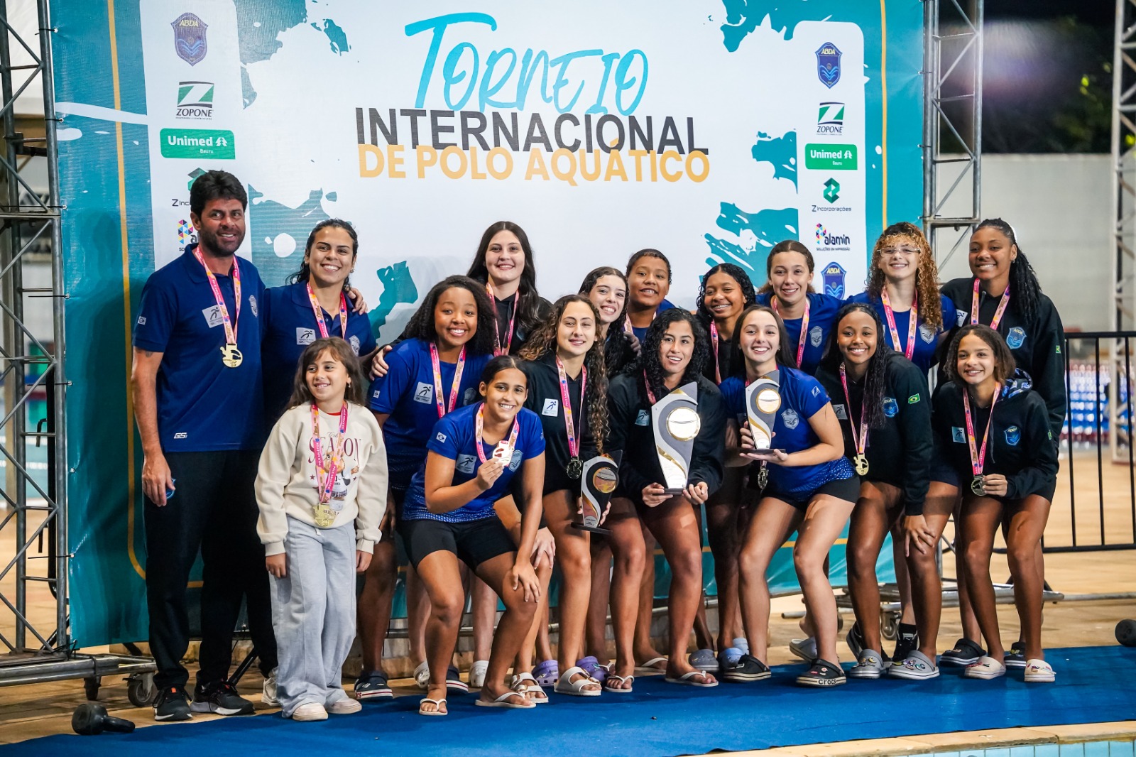 ABDA é campeã feminina do 5º Torneio Internacional Sub-16 de Polo Aquático